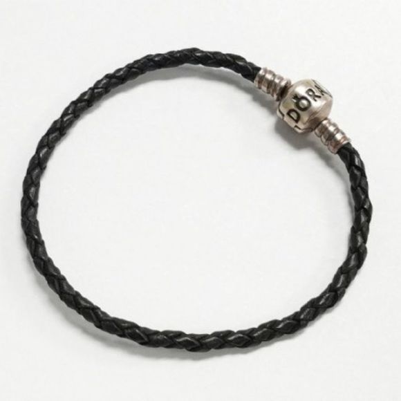 Authentic PANDORA Black Leather Starter Br… - Picture 2 of 3